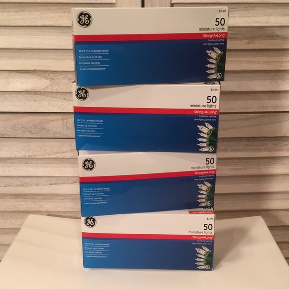 White Lights Bundle NWT- 4 boxes- 200 lights - by GE - Picture 7 of 7